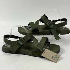 Chaco Lowdown 2 Sandals Mens M13 Moss Green Lightweight Adjustable Strap Outdoor